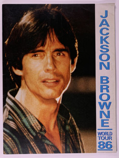 Jackson Browne Program Original World Tour 1986 front