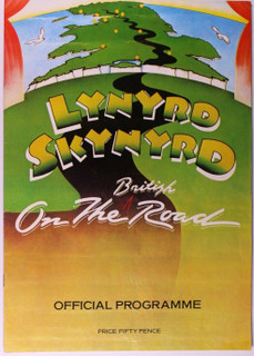 Lynyrd Skynyrd Program Official On The British Road Tour 1977 Front