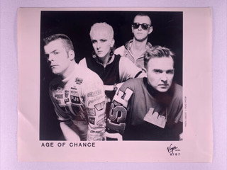 Age Of Chance Photo Original Virgin Records Promo 1987 front