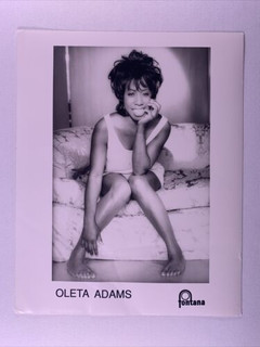 Oleta Adams Photo Original Fontana Promo Circa Early 1980s front