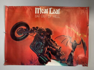 Meat Loaf Jim Steinman Poster Vintage Bat Out Of Hell Circa Late 1970s front