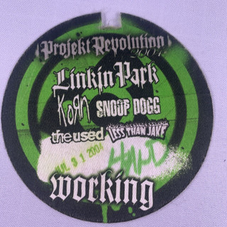 Linkin Park Snoop Dog Korn Used Pass Ticket Original Projekt Revolution US 2004 front