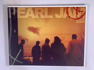 Pearl Jam Eddie Vedder Programme Vintage Official World Tour 2006 Front