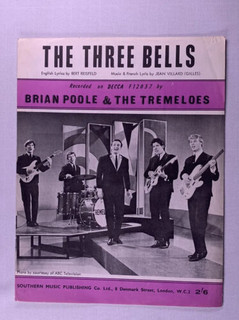 Brian Poole And The Tremeloes Sheet Music The Three Bells 1964 front