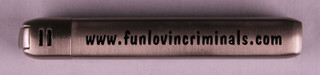 Fun Lovin Criminals Promo Lighter  Original Stainless Steel With Case Circa 2000 front