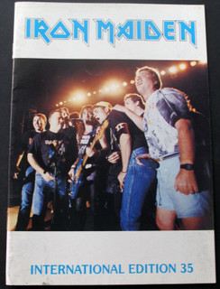 Iron Maiden Bruce Dickinson Magazine Fan Club Original Vintage Issue 35 1991 front