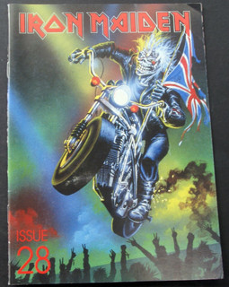 Iron Maiden Magazine Fan Club Original Vintage Issue 28 1989 #1 front
