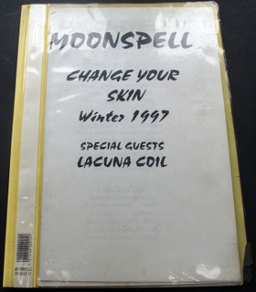 Moonspell Lacuna Coil Itinerary Change Your Skin European Winter Tour 1997 Front