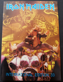 Iron Maiden Magazine Fan Club Original Vintage Issue 33 1991 front