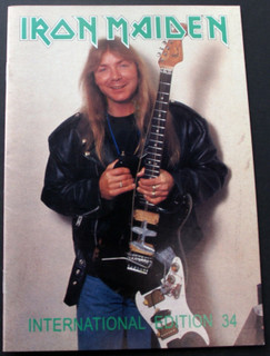 Iron Maiden Magazine Original Vintage Fan Club Issue 34 1991 front