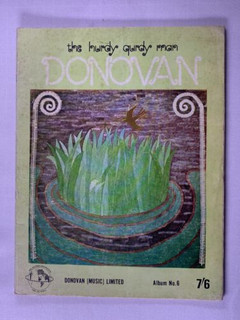 Donovan Sheet Music Book Original The Hurdy Gurdy Man 1968 front