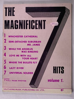 Donovan, Bobby Darin Sheet Music Book Original The Magnificent 7 Hits 1967 front