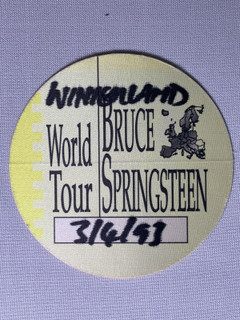 Bruce Springsteen Pass Ticket Original World Tour Germany 1993 front