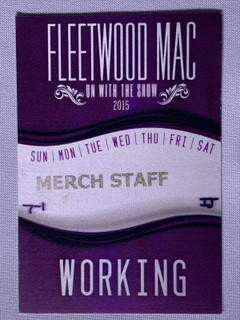 Fleetwood Mac Buckingham McVie Nicks Pass Original On With The Show 2015 #2 front