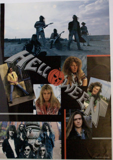 Helloween Poster Original Vintage Japanese Edition Circa 1980s Front