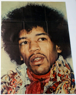 Jimi Hendrix Poster Official Anabus Printed In England Circa 1982 Front