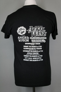 Angel Witch Neil Kay April Wine Shirt Vintage Heavy Metal Package UK Tour 1980