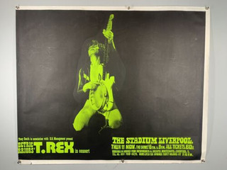T-Rex Poster - Printing Error - Electric Warrior Tour Liverpool 1971 front