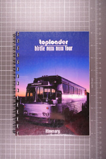 Toploader Itinerary Original Vintage Birdie Num Num Tour 2001 Front