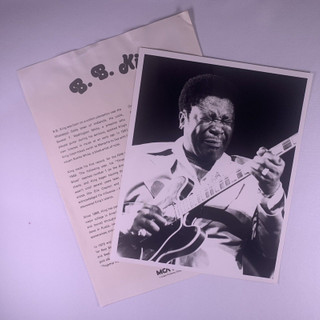 B.B.King Press Release And Photo Original MCA Circa 1973 Front All Items