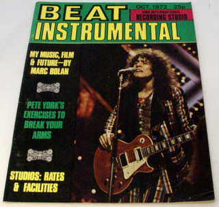 T Rex Marc Bolan Magazine Beat Instrumental No. 113 October 1972 front