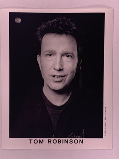 Tom Robinson Photo Vintage Black and White Promo Circa 1990s front