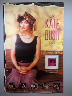 Kate Bush Poster Original EMI Promo Hounds Of Love Running Up The Hill 1985 #3 front