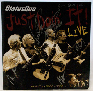 Status Quo Signed Programme with AAA Pass World Tour 2006-2007 Front