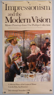 Impressionism And The Modern Vision Original Exhibition Poster S. Francisco 1981 front