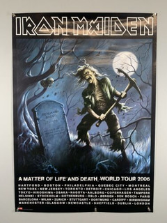 Iron Maiden Poster Original A Matter Of Life And Death World Tour 2006 front