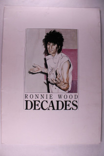 Rolling Stones Ronnie Wood Press Release Original Decades Artwork Promo 1987 Front