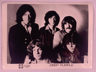 Deep Purple Photo Vintage Promo Tony Barrow Int Ltd Circa 1970 Front