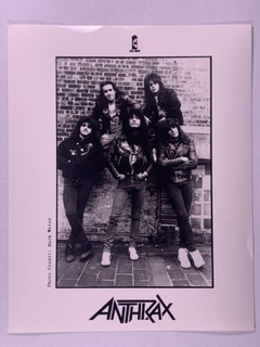 Anthrax Photo Vintage Official Island Records Promo Circa 1990s front