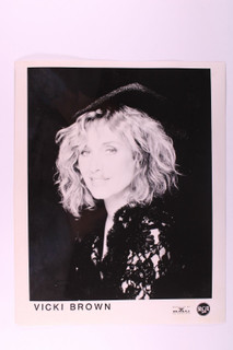 Vicki Brown Photo Original RCA Promo Circa 80's Front