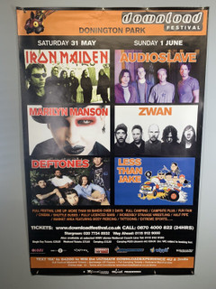 Iron Maiden Marilyn Manson Poster Original Promo Download Donington 2003 front