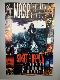 Wasp Blackie Lawless Poster Original Promo Sunset And Babylon 1993 front