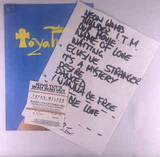 Toyah Wilcox Poster + Setlist + Ticket Take the Leap! Tour King Tuts Glasgow 1993 Front Detailed