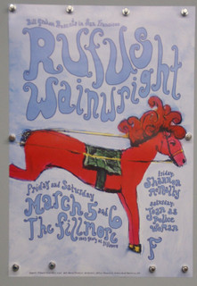 Rufus Wainwright Poster Original Fillmore San Francisco March 2004 Front
