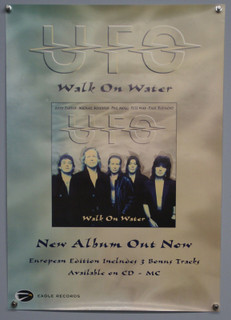 UFO Poster Official Eagle Records Original Promo Walk On Water 1997 front