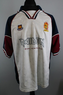 Iron Maiden Shirt Official Football Shirt Brave New World West Ham  2001 front