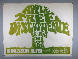 Disco David Arnott Poster Original Appletree Discotheque Circa Early 1970s front