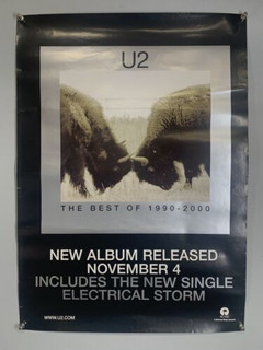 U2 Poster Original Island Promo The Best Of New Album 1990-2000 Front