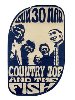 Country Joe And The Fish Poster Trimmed Mothers Erdington Birmingham 1969 front