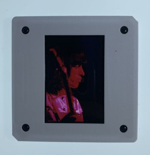 Rolling Stones Bill Wyman Transparency Positive Photographic Slide 1973 Front