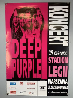 Deep Purple Poster Vintage Original Promo Bananas Tour Warsaw Poland 2004 #1 front