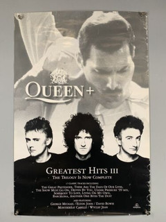 Queen Freddie Mercury Poster Vintage Promo Parlophone Greatest Hits III front