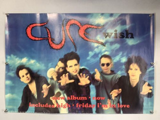 The Cure Poster Vintage Original UK Fiction Records New Album Promo Wish 1992 #1 front