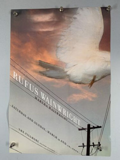 Rufus Wainwright Poster Vintage Original Promo Fillmore 2002 Front