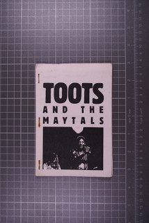 Toots And The Maytals Itinerary Original Vintage Tour 1982 Front