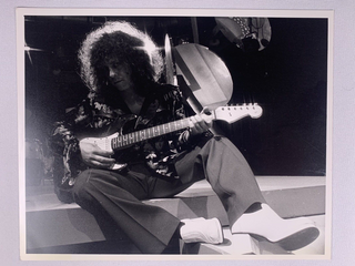 T-Rex Marc Bolan Photo Promo Original Vintage Stamped to Verso 45 TV Show 1975 front